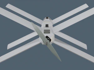Lancet Drone High Poly 3D Model