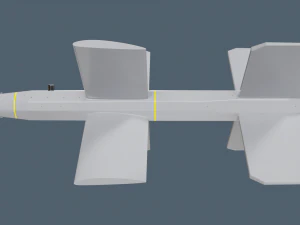 Lancet Drone High Poly 3D Model
