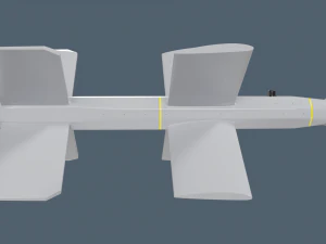 Lancet Drone High Poly 3D Model