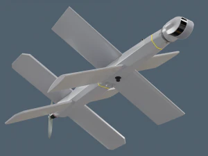 Lancet Drone High Poly 3D Model