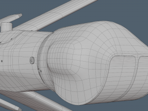Lancet Drone High Poly 3D 모델