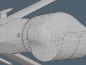 Lancet Drone High Poly 3D Model