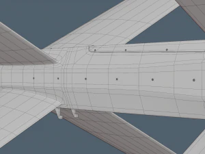 Lancet Drone High Poly 3D Model