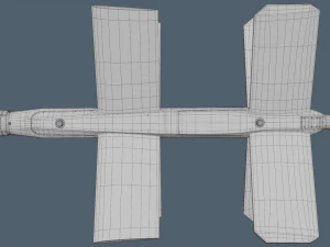 Lancet Drone High Poly 3D Model