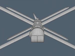Lancet Drone High Poly 3D Model