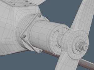 Lancet Drone High Poly 3D Model