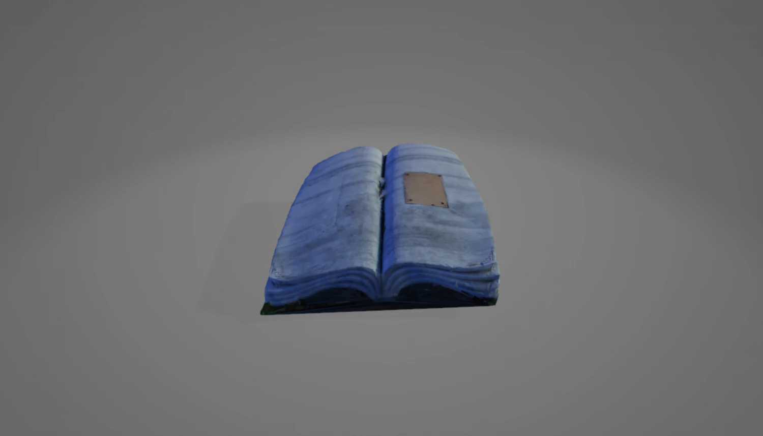 Stone Book 3D Model .c4d .max .obj .3ds .fbx .stl .blend 