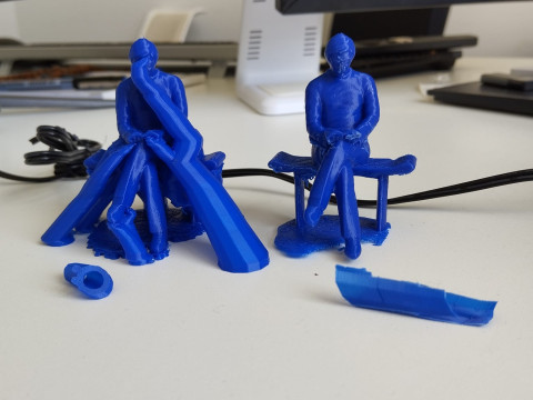 Kitap Okuyan Adam 3D Print Model