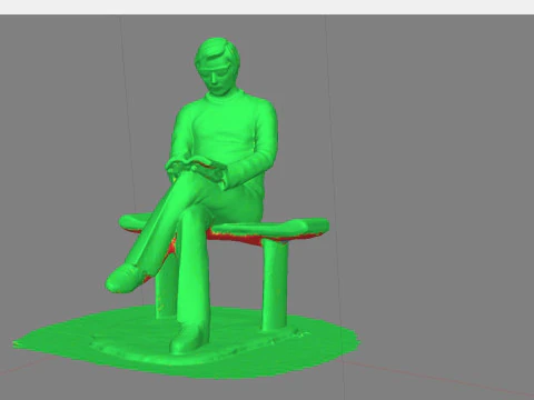 Kitap Okuyan Adam 3D Print Model