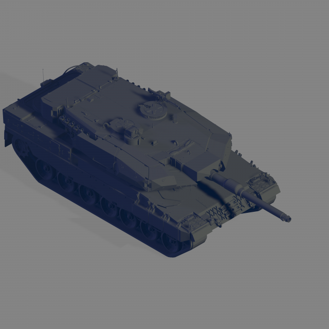Leopard 2 PL 3D Model .c4d .max .obj .3ds .fbx .stl .blend 