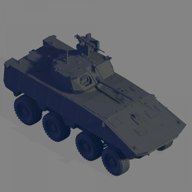 VBCI-2 MCT30 3D Model .c4d .max .obj .3ds .fbx .stl .blend 