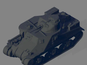 M3 Lee Tank 3D Model