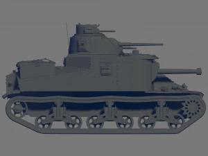 M3 Lee Tank 3D Model