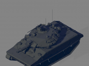 M551 Tank Modelo 3D