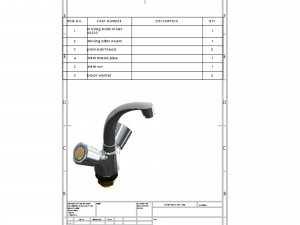 Water Tap Moving Basin Mixture 3D Принт Модель