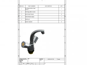 Water Tap Moving Basin Mixture 3D Print Model