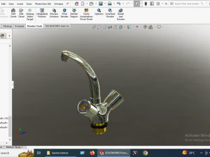 Water Tap Moving Basin Mixture 3D Print Model