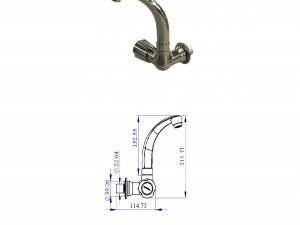 Water Tap Moving Basin Mixture 3D Принт Модель