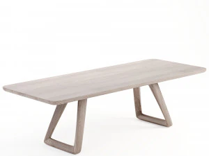 Houten eettafel 3D Model