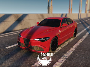 Alfa Romeo Giulia Quadrifoglio 2016 3D Model