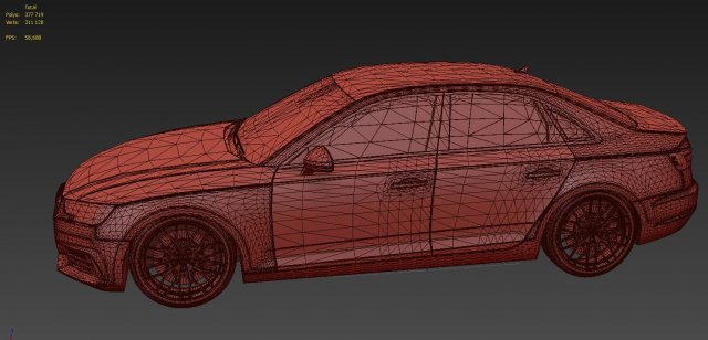 Audi A4 Avant 2001 3D model - Download Vehicles on