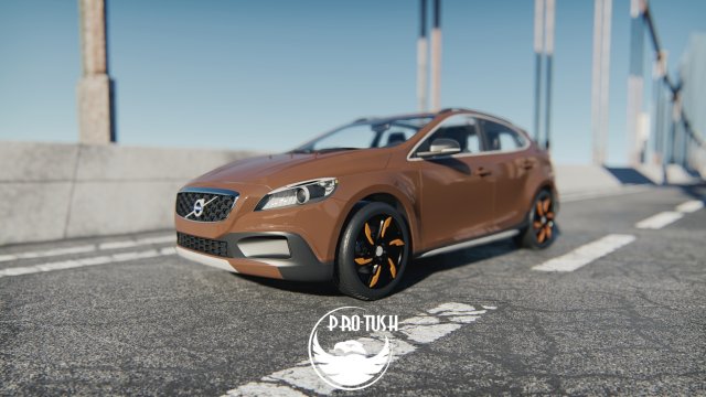 Volvo V40 CrossCountry 2013 3D 모델 .c4d .max .obj .3ds .fbx .stl .blend 