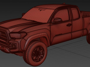 Toyota Tacoma TRD Off-Road 2018 3D Model