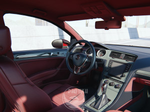 Golf 7 volkswagen r 3D Model