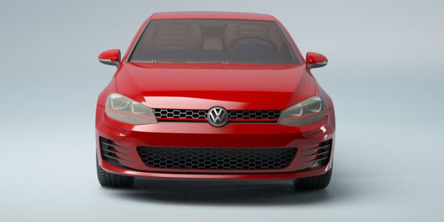 Golf 7 volkswagen r 3D Model .c4d .max .obj .3ds .fbx .stl .blend 