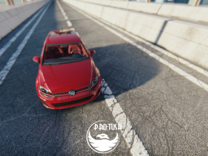 Golf 7 volkswagen r 3D Model
