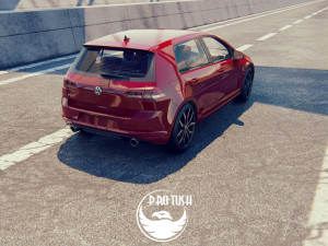 Golf 7 volkswagen r 3D Model