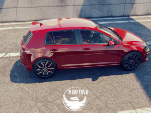 Golf 7 volkswagen r 3D Model