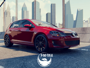 Golf 7 volkswagen r 3D Model