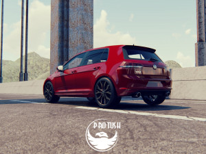 Golf 7 volkswagen r 3D Model