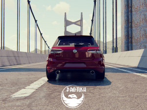 Golf 7 volkswagen r 3D Model
