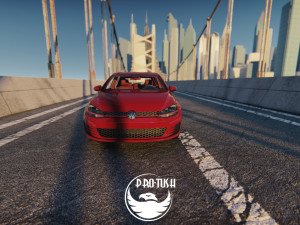 Golf 7 volkswagen r 3D Model
