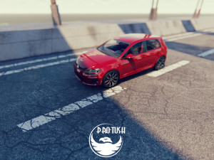 Golf 7 volkswagen r 3D Model