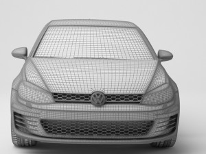 Golf 7 volkswagen r 3D Model