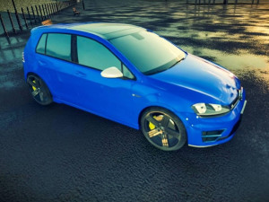 Golf 7 volkswagen r 3D Model