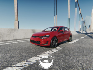 Golf 7 volkswagen r 3D Model