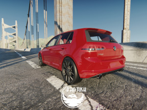 Golf 7 volkswagen r 3D Model