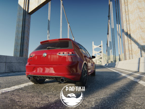 Golf 7 volkswagen r 3D Model