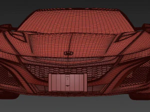 Хонда НСХ 2017 3D Модель