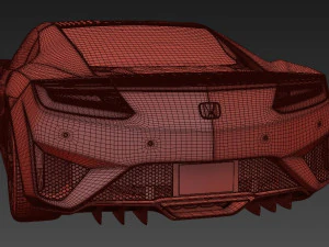 Хонда НСХ 2017 3D Модель