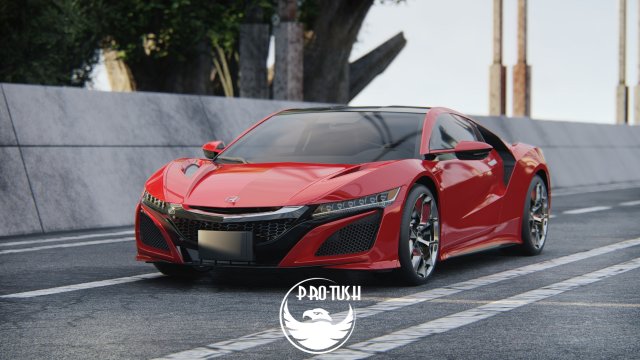 Honda NSX 2017 Modelo 3D .c4d .max .obj .3ds .fbx .stl .blend 