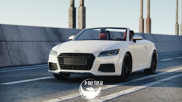 Audi TT Roadster 2015 3Dモデル .c4d .max .obj .3ds .fbx .stl .blend 