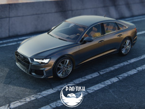 Audi A6 model 2019 Modelo 3D