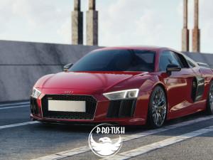 Audi R8 V10 Plus 2016 3D Model