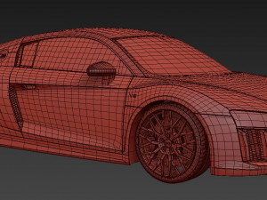 Audi R8 V10 Plus 2016 3D 모델