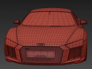 Audi R8 V10 Plus 2016 3D Model